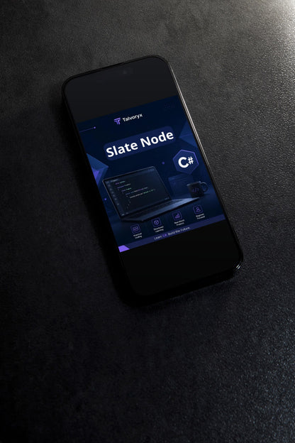 Phone displaying a software application interface on a dark surface